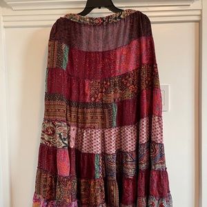 Cienna Stevie Patchwork Maxi Skirt